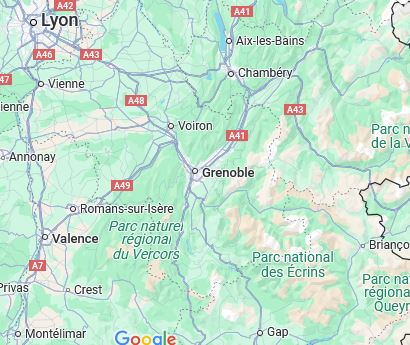 Localisation de la société Nettoyage Isère