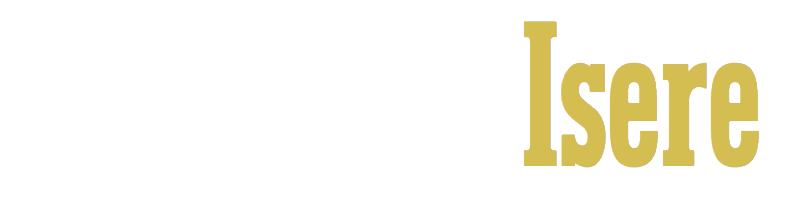 Logo du site Nettoyage Isère en blanc et or